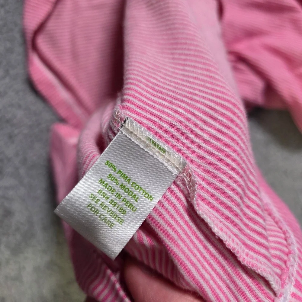 Lilly Pulitzer Womens Small Tube Dress Pink Striped Strapless Pima Cotton Modal - Picture 6 of 7